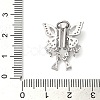Brass Micro Pave Cubic Zirconia Slide Charms KK-G503-37P-03-3