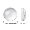 Transparent Glass Cabochons X-GGLA-R026-8mm-2