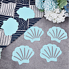 Shell-Shaped Rubber & Plastic Bathtub Non-Slip Stickers AJEW-WH0258-258B-6