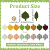 48Pcs 8 Colors Computerized Embroidery Cloth Hot Melt Adhesive Patches DIY-FG0007-93-2