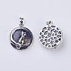 Natural Sodalite Kitten Pendants G-K234-D14-2