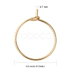 316 Surgical Stainless Steel Wine Glass Charms Rings STAS-L214-01E-G-1