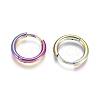Ion Plating(IP) 304 Stainless Steel Huggie Hoop Earrings EJEW-F111A-14mm-Y-2