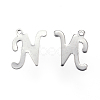 Tarnish Resistant 304 Stainless Steel Letter Charms STAS-F039-01N-P-2
