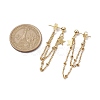 Golden 304 Stainless Steel Stud Earrings EJEW-JE05733-01-3