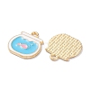 Alloy Enamel Pendants X-ENAM-O001-11C-G-2