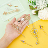 12Pcs 3 Style Hair Bobby Pins & 4 Sets 2 Color Alloy Hair Clips OHAR-PH0001-32-5