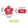 10Pcs Handmade Lampwork Beads LAMP-TADJ0001-01A-4