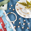 Shell Pearl Round Charms PALLOY-AB00020-5