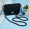 1Pc Black PU Leather Alloy Purse Chains FIND-HS0001-91B-5