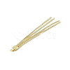 Brass Round Snake Chains Tassel Big Pendants KK-P227-07G-3