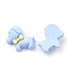 Opaque Resin Puppy Cabochons CRES-S304-63-3