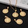 304 Stainless Steel Pendants Ion Plating(IP) Hand Polished STAS-O065-18-5