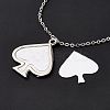 Sublimation Blank Aluminum Pendant Necklace LS-NJEW-E020-02P-01-5