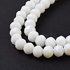 Electroplate Opaque Solid Color Glass Beads Strands EGLA-A044-P1mm-L01-4