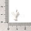 304 Stainless Steel Micro Pave Cubic Zirconia Pendants STAS-H228-06P-Y-3