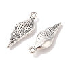 Spiral Shell Tibetan Style Alloy Pendants TIBEP-R344-40AS-LF-2