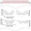 Gorgecraft 24Pcs 2 Style Cloth Angel Wings Ornament Accessories DIY-GF0007-96-2