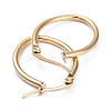 201 Stainless Steel Hoop Earrings EJEW-I245-03F-2
