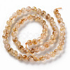 Heated Natural Citrine Beads Strands X-G-S362-105B-2