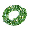 AB Color Plated Transparent Glass Rondelle Beads Strands EGLA-T029-4mm-10M-2