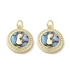 Brass Micro Pave Clear Cubic Zirconia Pendants KK-I708-03D-G-1