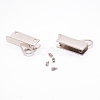 Zinc Alloy Bag Lock Catch Clasps PALLOY-WH0088-12P-1