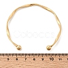 304 Stainless Steel Cuff Bangles for Women BJEW-D407-01G-3