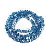 Electroplate Transparent Glass Beads Strands LS-EGLA-Q139-01A-A27-2