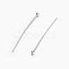 Tarnish Resistant 304 Stainless Steel Ball Head Pins S-STAS-O105-04-0.6x25-2