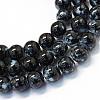 Baking Paint Glass Round Bead Strands DGLA-Q019-8mm-73-1
