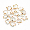 Natural Quartz Crystal Semi Circle Pendants X-G-Q965-09-1