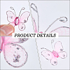 80Pcs 8 Colors Lace Butterfly Display Decorations DIY-CP0012-98-5