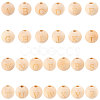 52 Pcs 26 Styles Unfinished Natural Wood European Beads WOOD-SC0001-32-1
