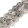 Transparent Electroplate Glass Beads Strands GLAA-G098-04-2