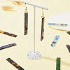 8Pcs 4 Style Cellulose Acetate(Resin) Big Pendants KY-FS0001-17-5