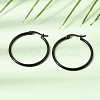 201 Stainless Steel Hoop Earrings SA-CBA4A0D-16EB-B-2