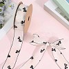 1Roll Printed Polyester Chiffon Ribbons OCOR-CY0002-35A-7