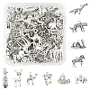 50Pcs Tibetan Style Alloy Animals Pendants FIND-FS0004-34-1