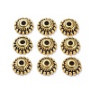 Tibetan Style Alloy Caps GLF1235Y-NF-1