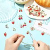 28Pcs 14 Styles Zinc Alloy Rhinestone Fruit Pendants FIND-CJ0004-95-5