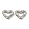Heart Shape Polymer Clay Rhinestone Beads CLAY-NH0001-09A-14-1