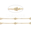 Clear Cubic Zirconia Star Link Chains CHC-G016-07G-2
