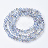 Electroplate Glass Beads Strands EGLA-A034-J4mm-F03-2