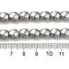 Electroplated Non-Magnetic Synthetic Hematite Beads Strands G-P518-05-01-5