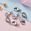 Tarnish Resistant 304 Stainless Steel Lobster Claw Clasps STAS-F182-01P-A-5