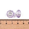 Baking Paint Transparent Glass European Beads GPDL-N004-C14mm-B04-3