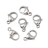 Tarnish Resistant 304 Stainless Steel Lobster Claw Clasps STAS-G035-I-1