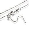 Adjustable Electroplate Brass Venetian Chain Necklace X-MAK-L028-02P-1