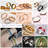 18Pcs 9 Size 201 Stainless Steel Grooved Finger Ring Settings STAS-UN0049-69MC-6